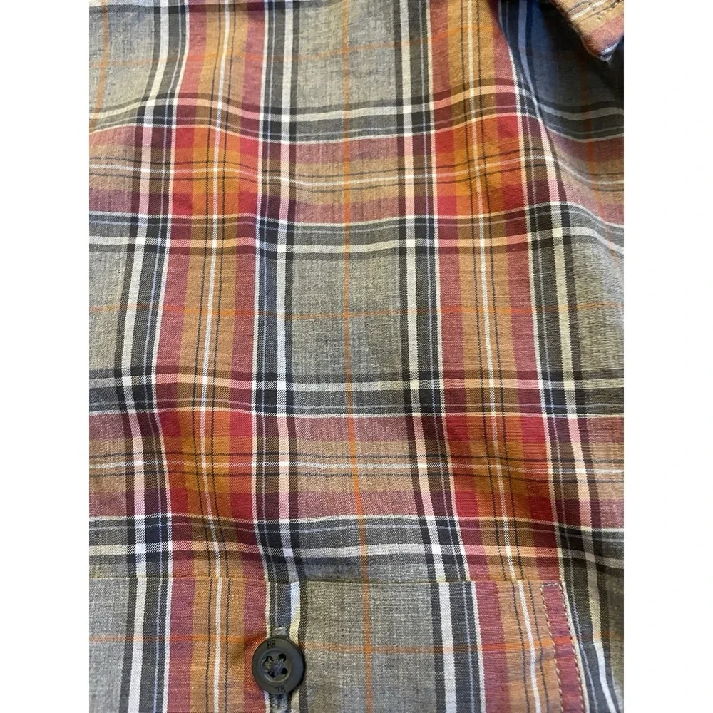 Banana Republic Long Sleeve Button Up Shirt Multi Color Tartan Plaid Large JBHS